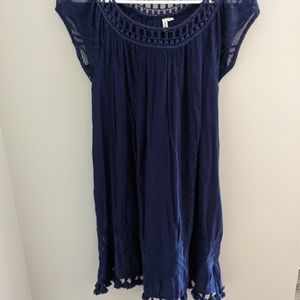 Rip Curl Gauze Pom Pom Dress